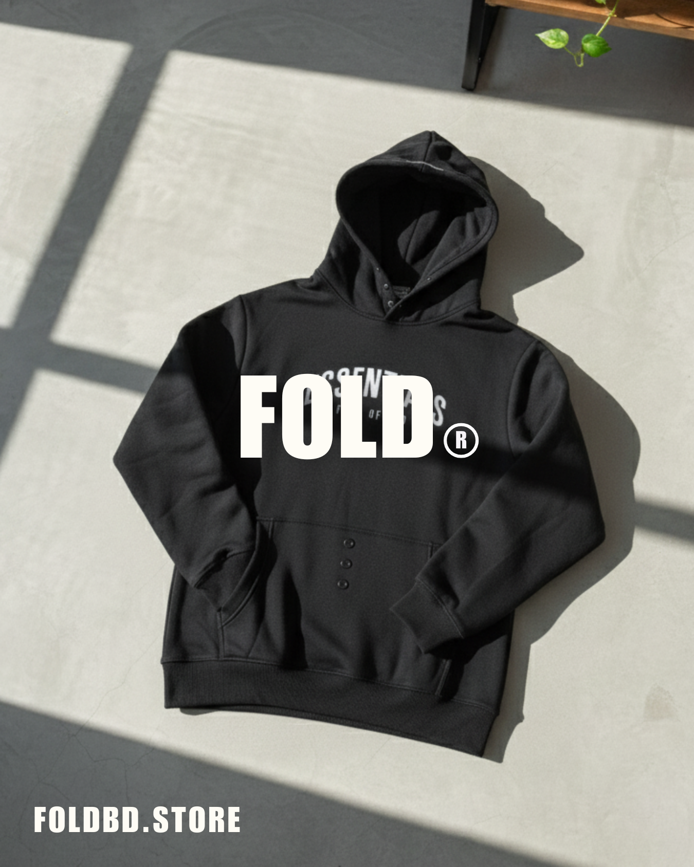 Men’s Premium 380 GSM HOODIES BLACK